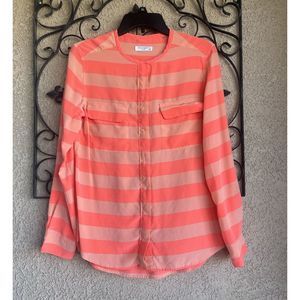 Equipment Femme Silk Blouse - Size Medium - Orange